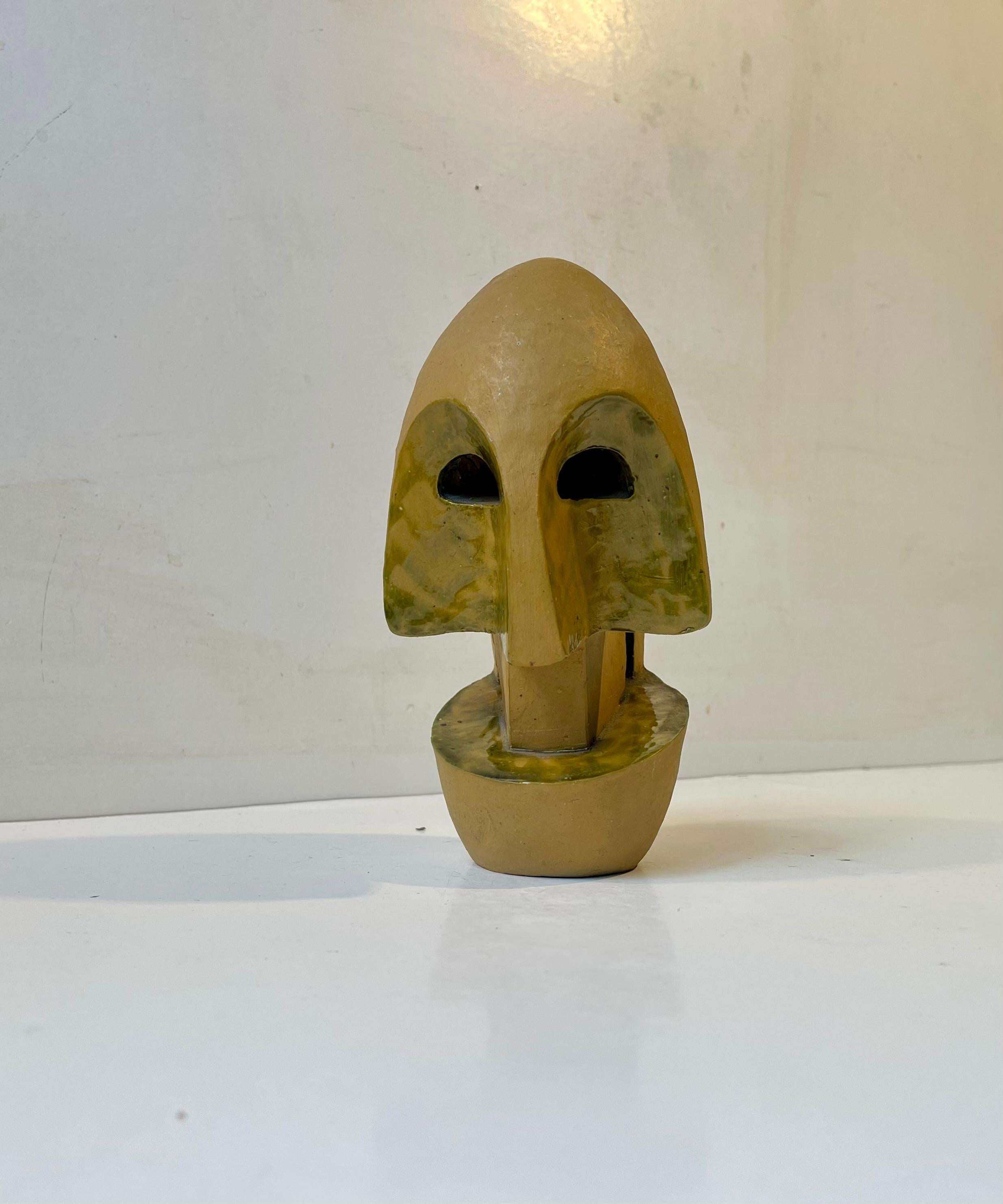 Surrealistische Aksel Hansen-Entity aus glasierter Keramik, 1960er Jahre (Moderne der Mitte des Jahrhunderts) im Angebot