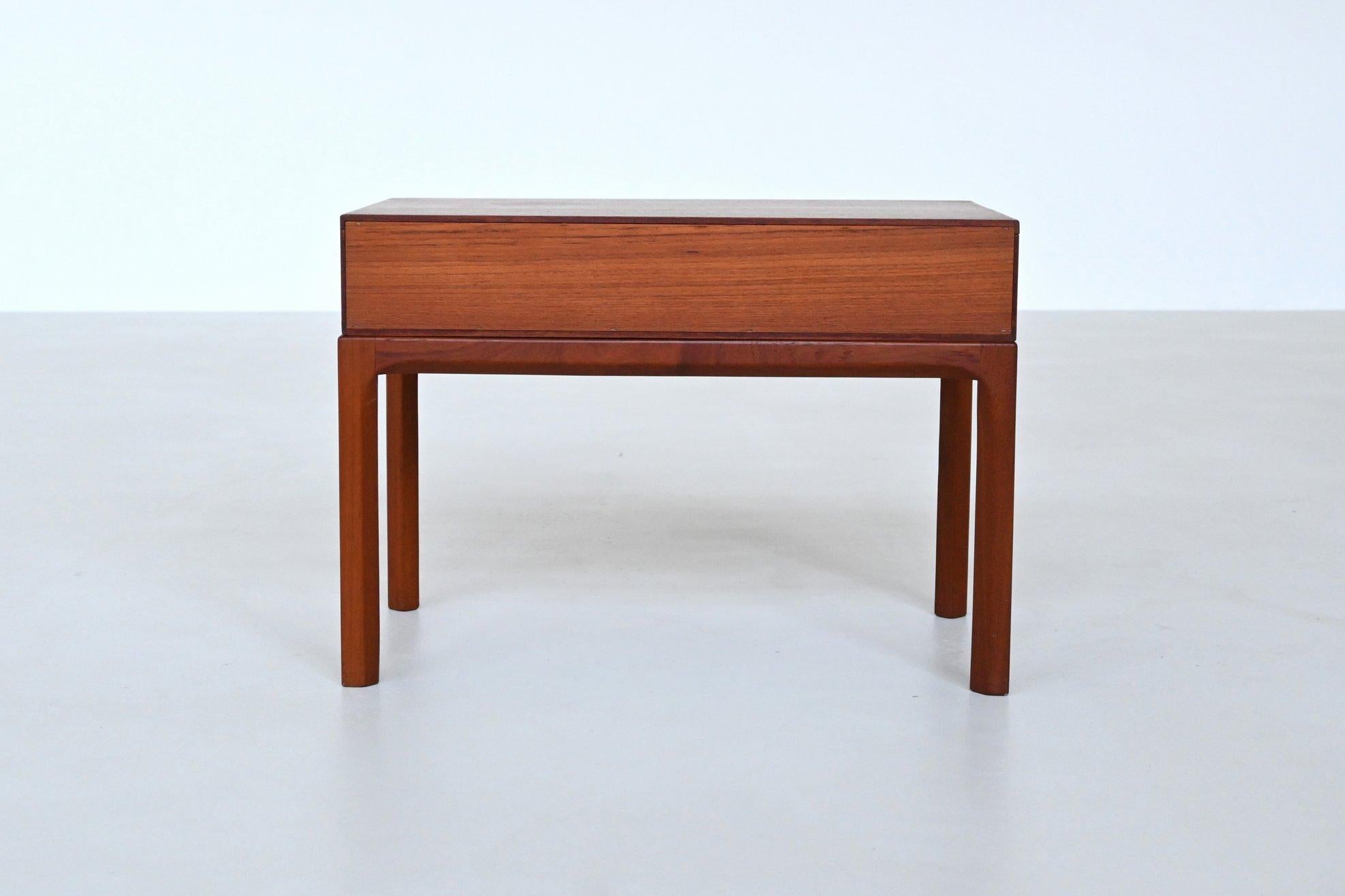 Aksel Kjersgaard bedside table or nightstand in teak Odder Denmark 1960 4