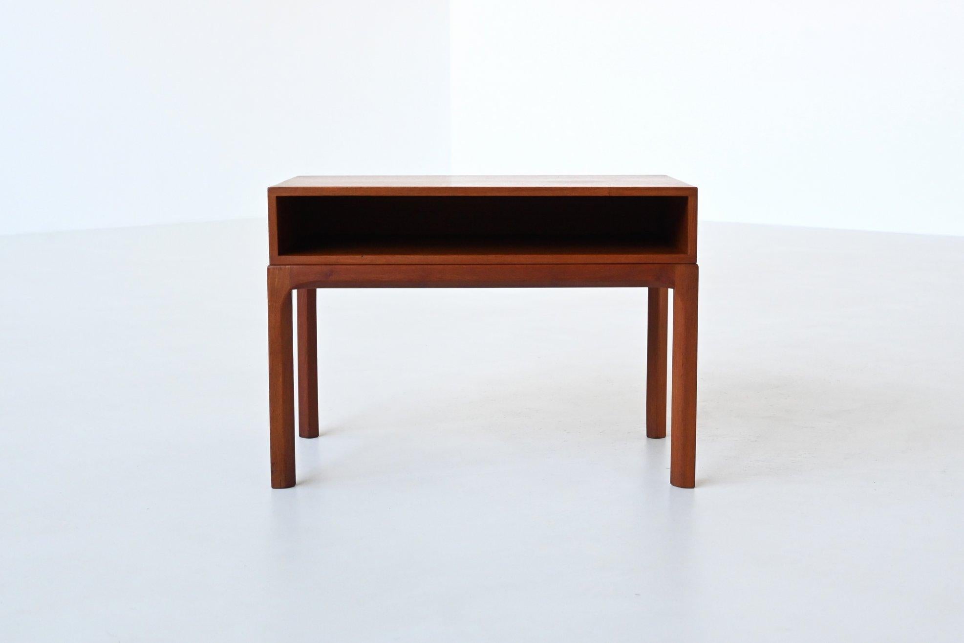 Scandinavian Modern Aksel Kjersgaard bedside table or nightstand in teak Odder Denmark 1960