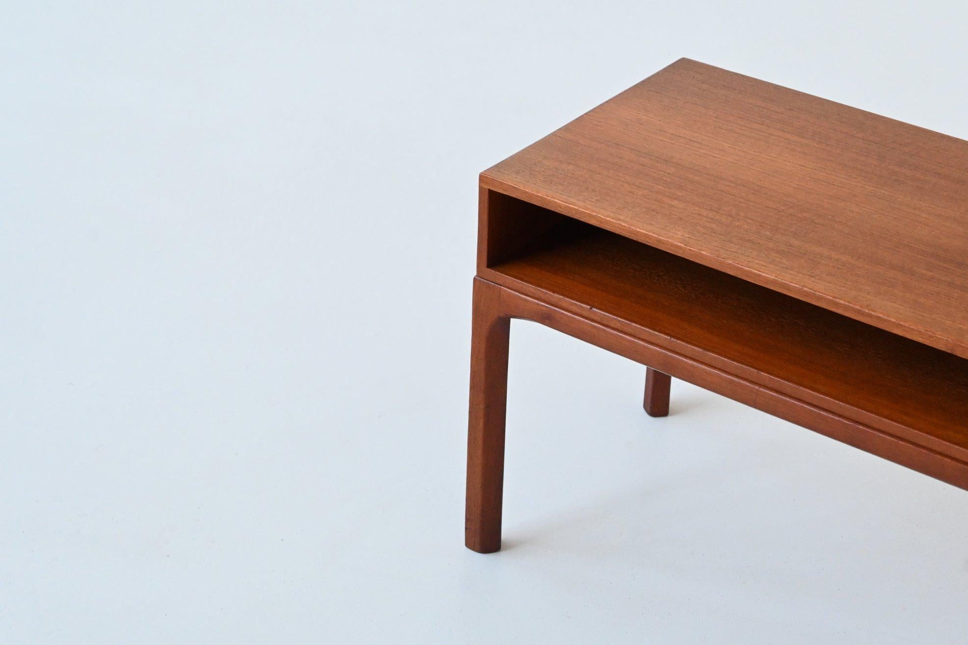 Danish Aksel Kjersgaard bedside table or nightstand in teak Odder Denmark 1960