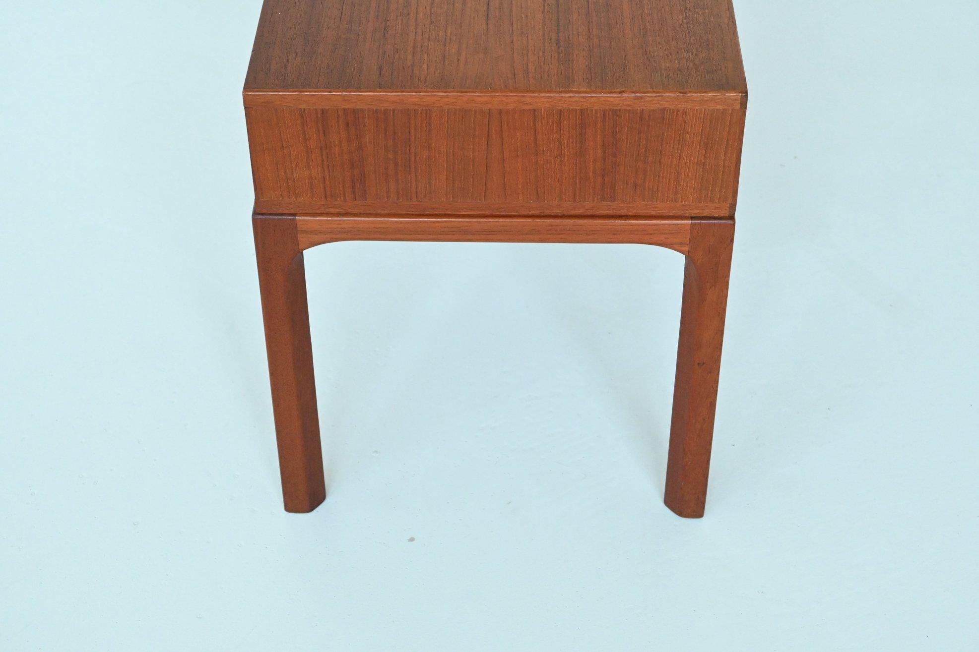 Aksel Kjersgaard bedside table or nightstand in teak Odder Denmark 1960 1