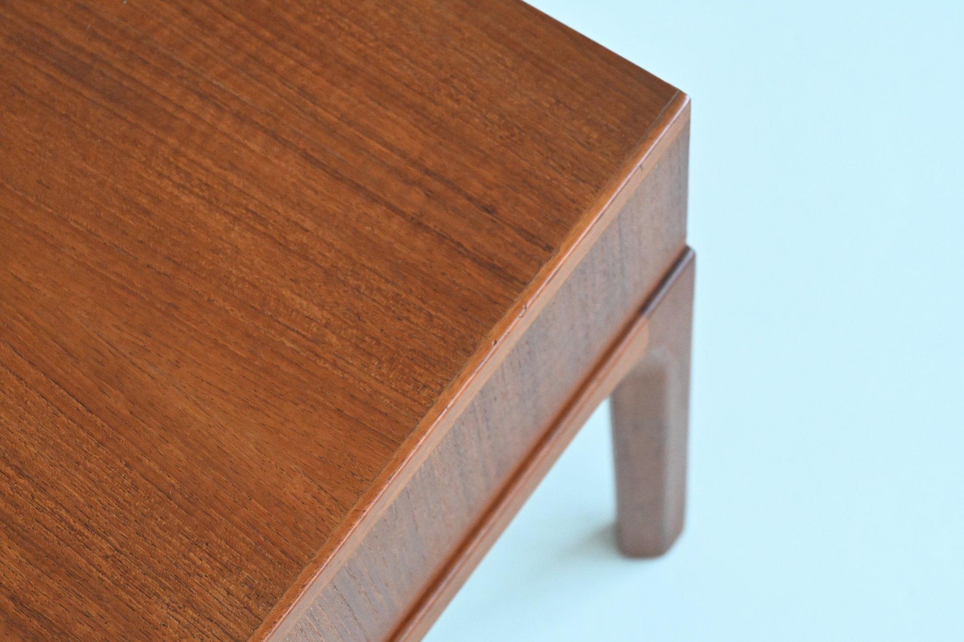 Aksel Kjersgaard bedside table or nightstand in teak Odder Denmark 1960 2