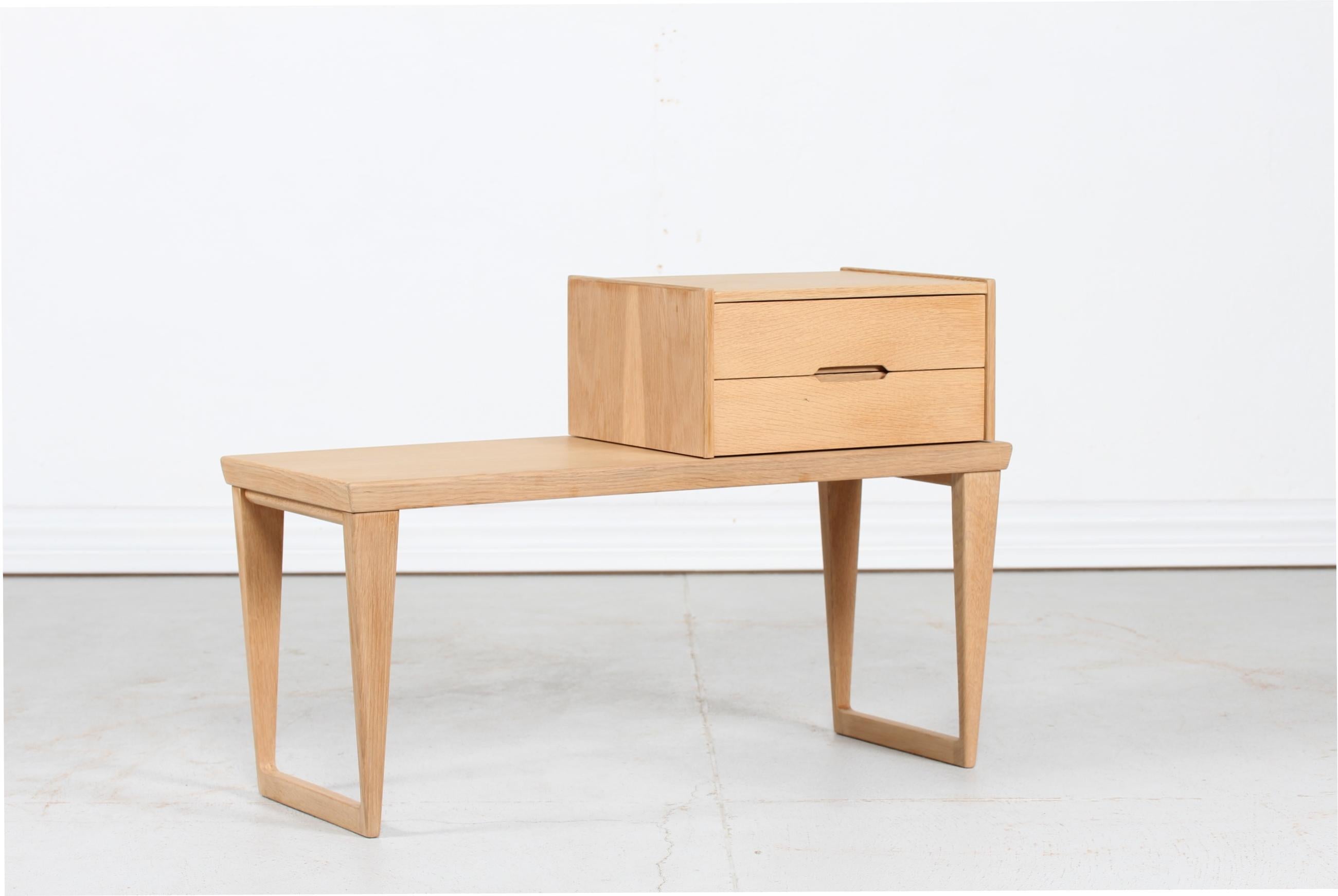 Mid-Century Modern Aksel Kjersgaard Bench with Chest of Drawers of Oak Danish Modern, 1960s