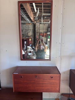 Aksel Kjersgaard Danish Wall Mirror with Hanging Console