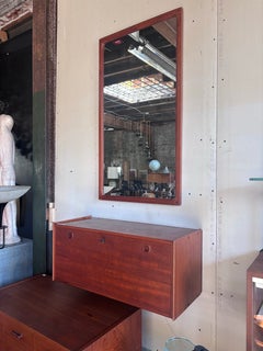 Aksel Kjersgaard Danish Wall Mirror with Hanging Console