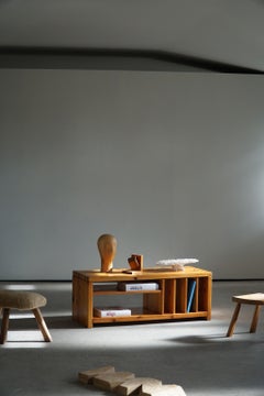 Aksel Kjersgaard, Konsolentisch / Bank aus massivem Kiefernholz, Mid-Century, 1970er Jahre