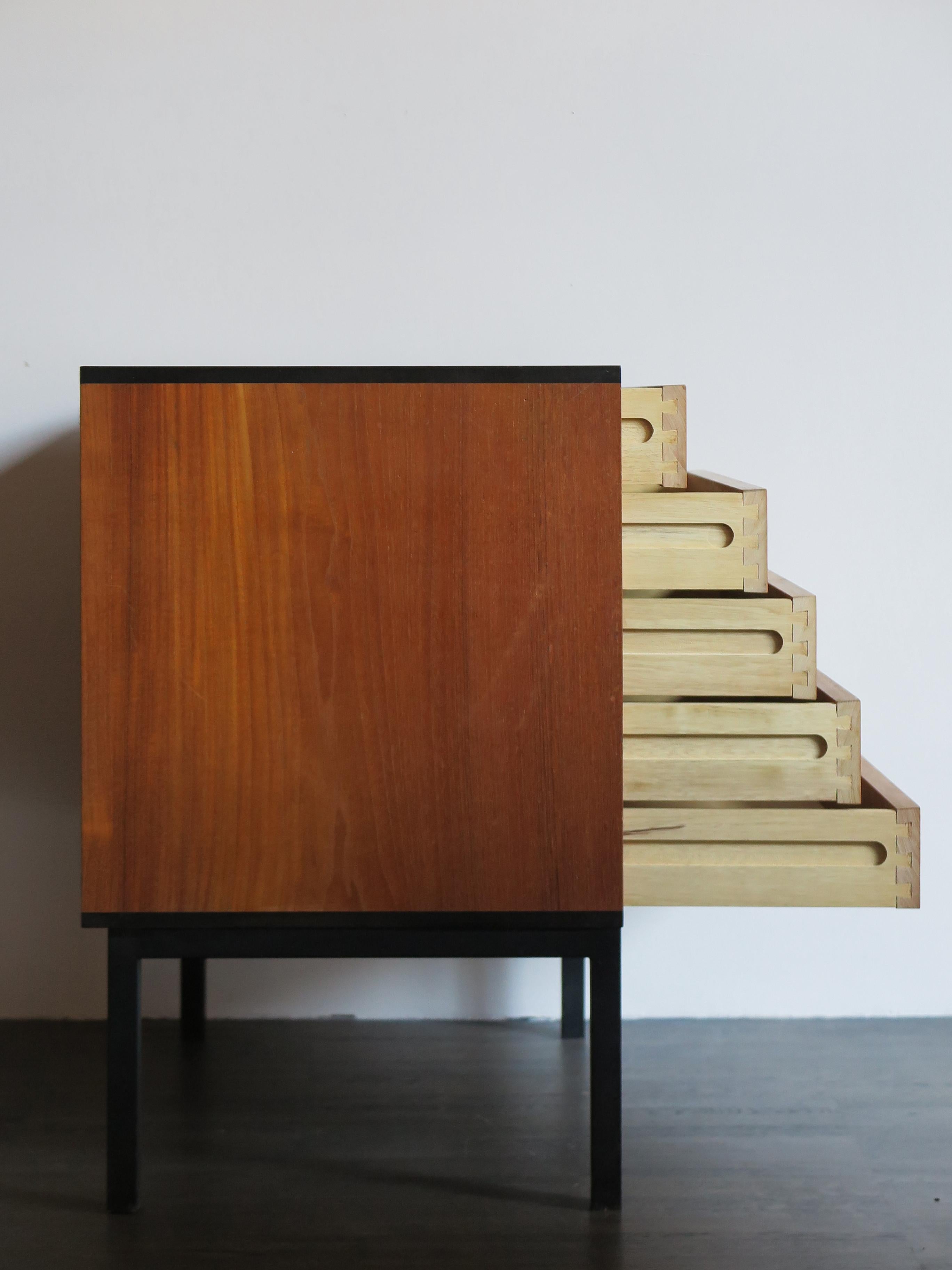 Danish Aksel Kjersgaard Mid-Century Scandinavian Teak Chest of Drawers, 1960s For Sale