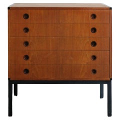 Vintage Aksel Kjersgaard Mid-Century Scandinavian Teak Chest of Drawers, 1960s