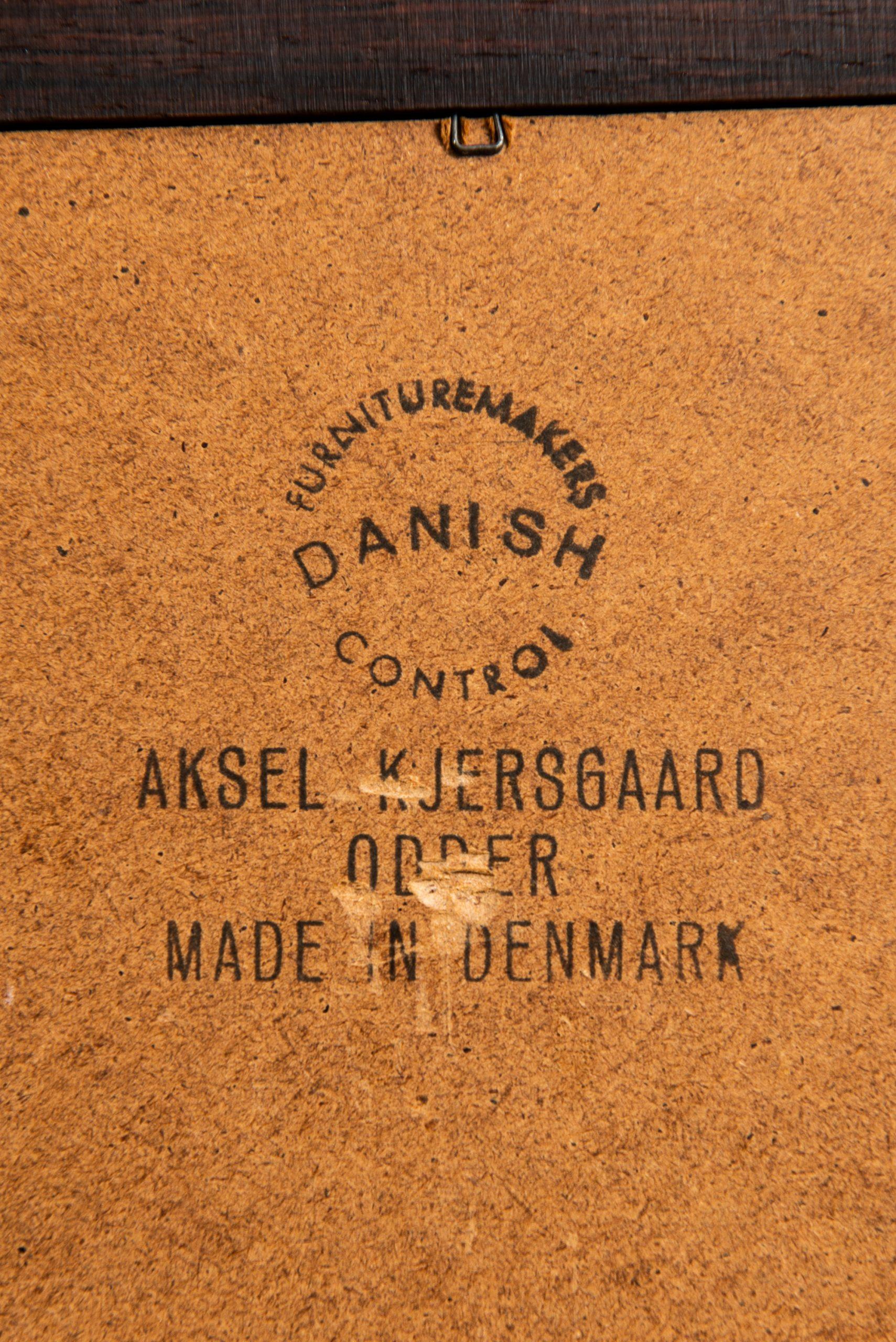 Danish Aksel Kjersgaard Mirror Produced by Odder in Denmark For Sale