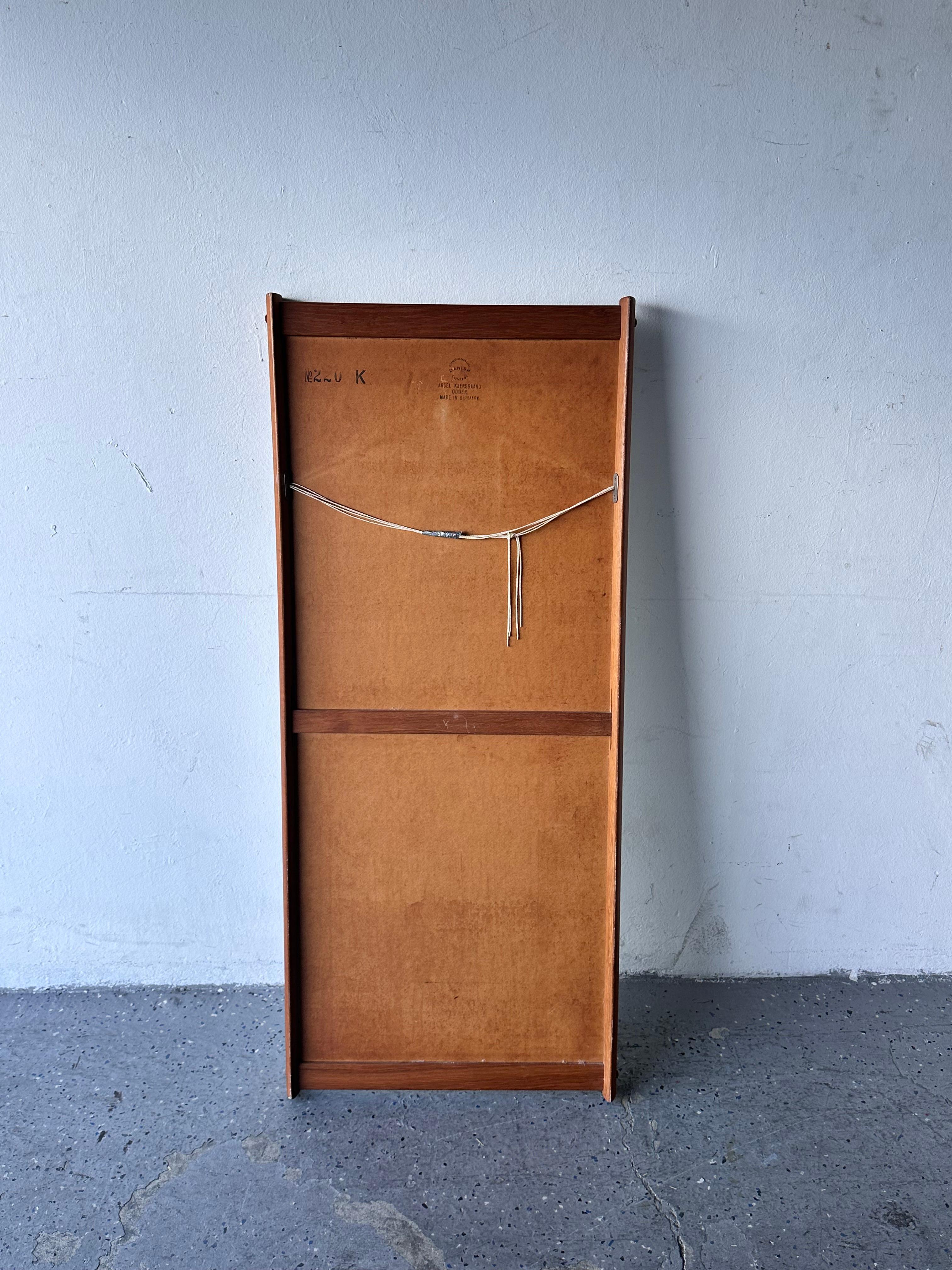 Aksel Kjersgaard Odder Model 220 Danish Modern Solid Teak Wall  Mirror For Sale 7