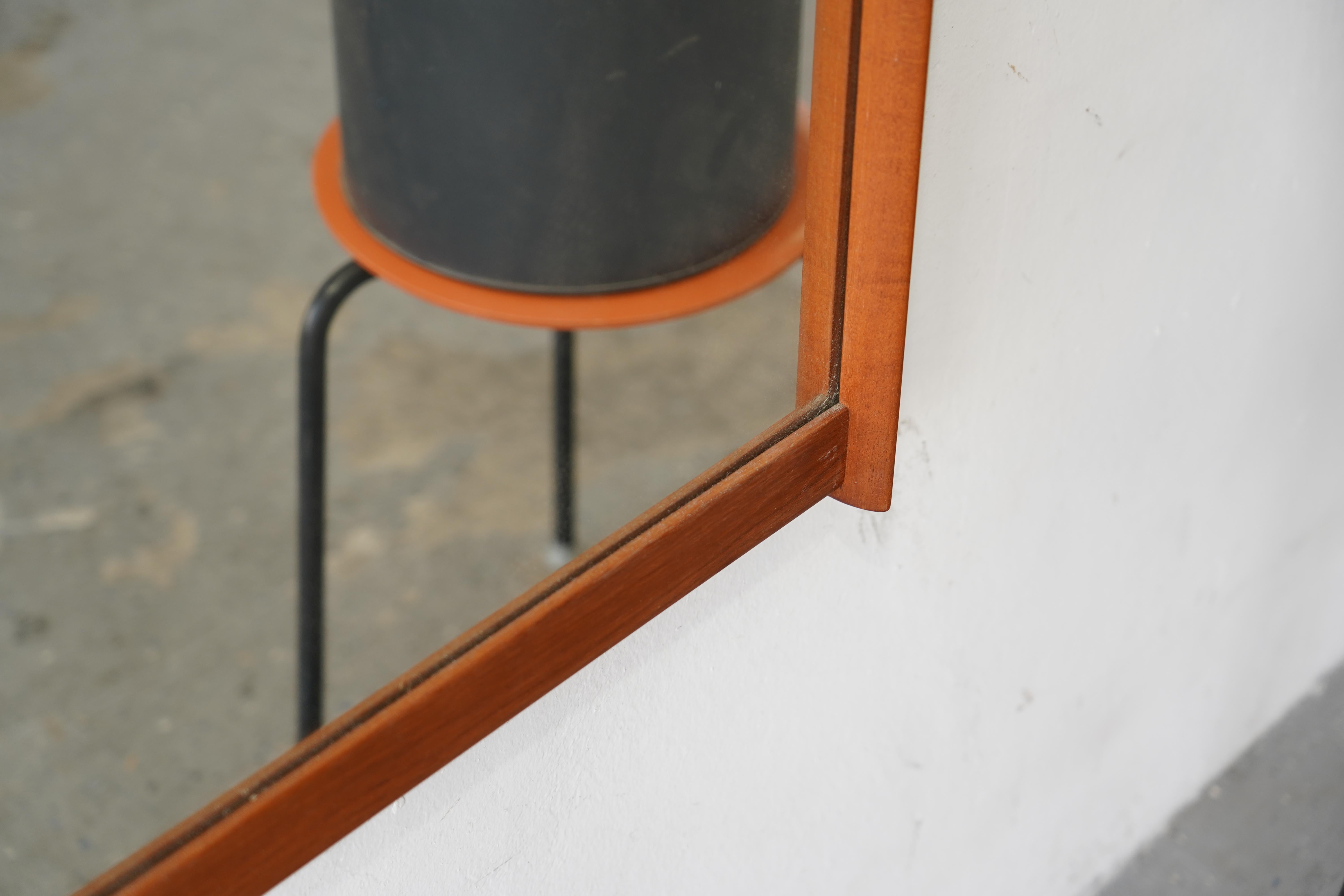 Aksel Kjersgaard Odder Model 220 Danish Modern Solid Teak Wall  Mirror For Sale 2