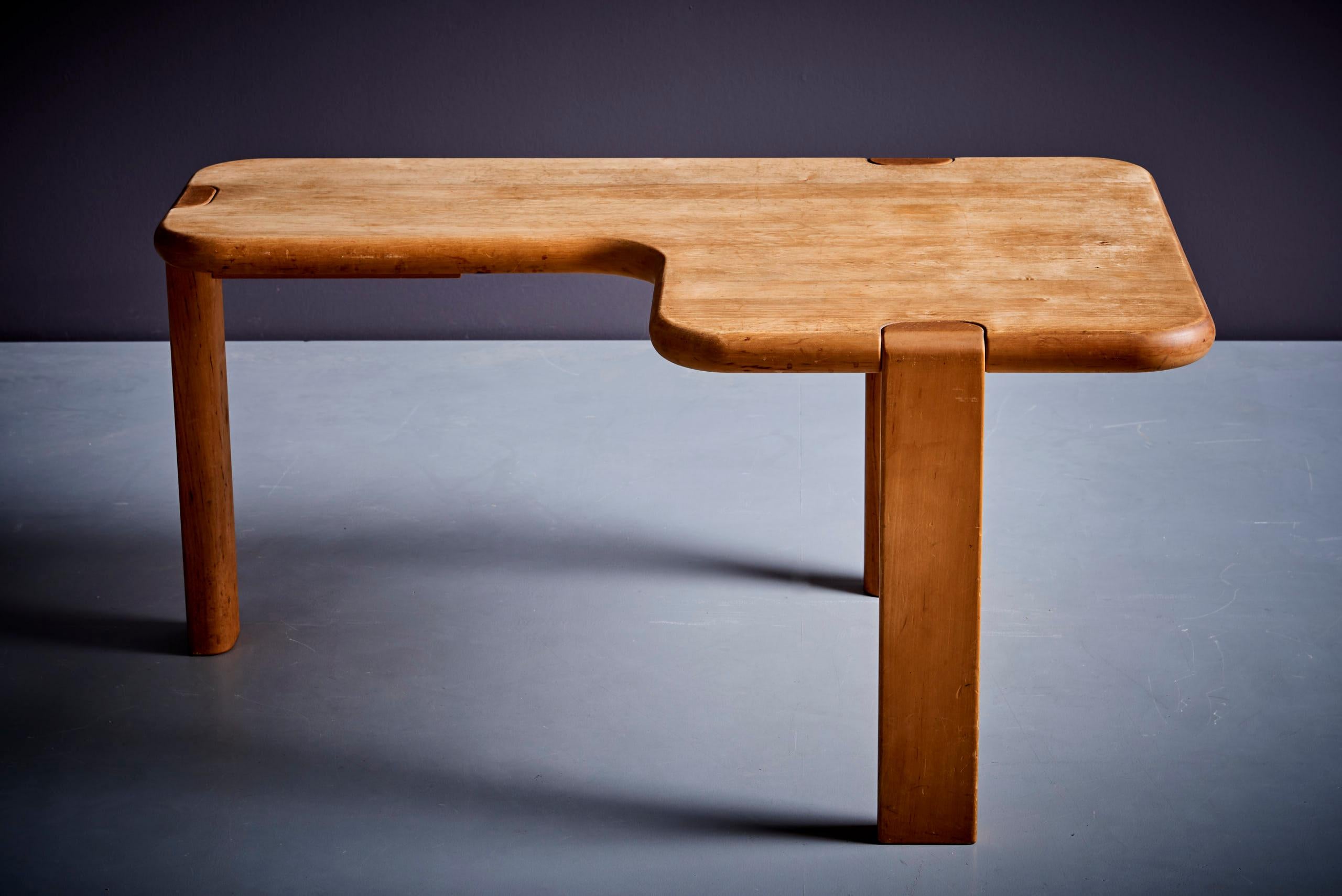 Mid-Century Modern  Paire de tables basses en bois d'érable Aksel Kjersgaard  Danemark - années 1970 en vente
