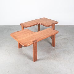 Aksel Kjersgaard Pair of Pine Wood Coffee Tables, Denmark, circa 1970