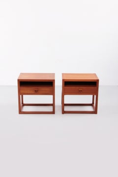 Aksel Kjersgaard Set of 2 bedside tables 1960 Denmark.