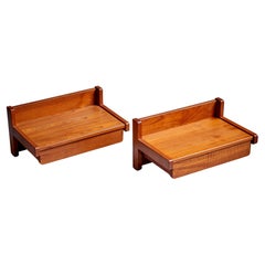 Kai Kristiansen Set of Bed Side Tables / Drawers in Teak for Aksel Kjersgaard