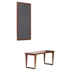 Aksel Kjersgaard set of model no.35 teak side table and mirror – Kai Kristiansen