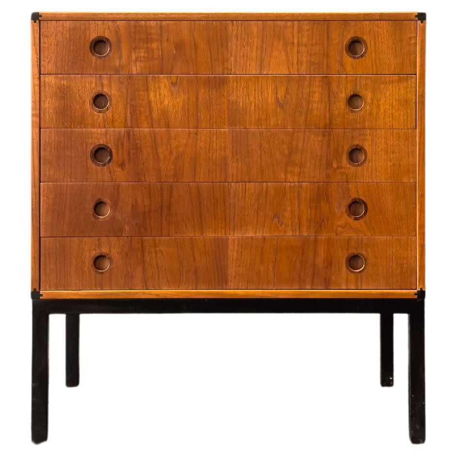 Aksel Kjersgaard Teak Drawers with Metal Legs