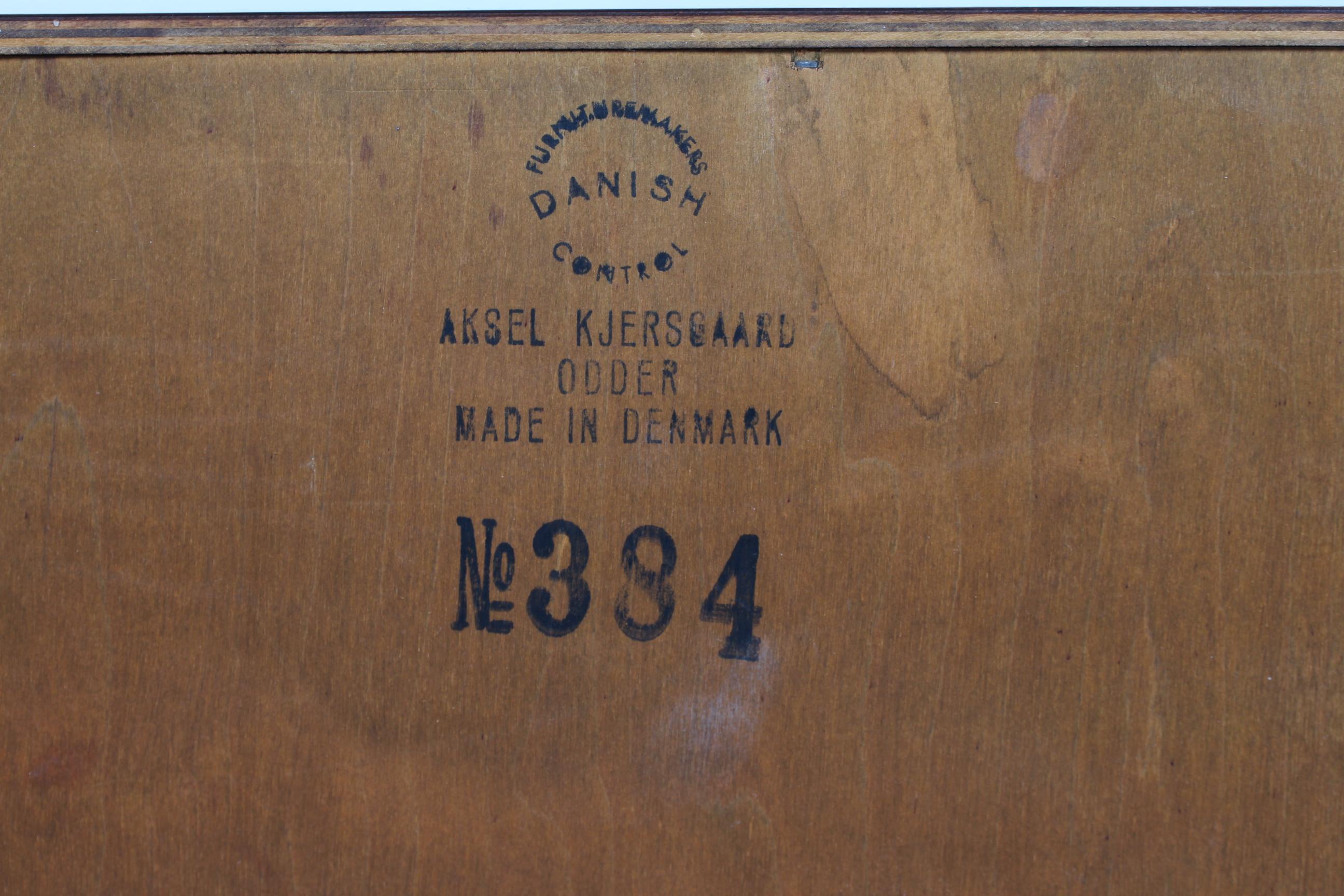 Aksel Kjersgaard Teak Dresser Model 384 with 2 Drawers Danish Modern, 1960s 3