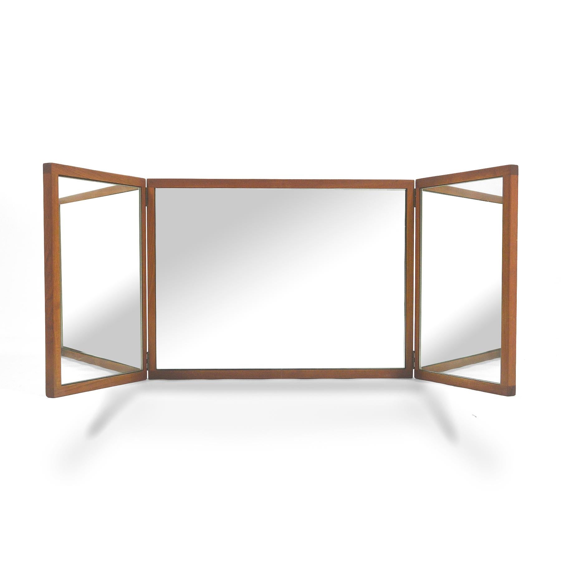 aksel kjersgaard tri fold teak mirror