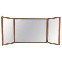 Aksel Kjersgaard Teak Tri-fold Vanity Mirror