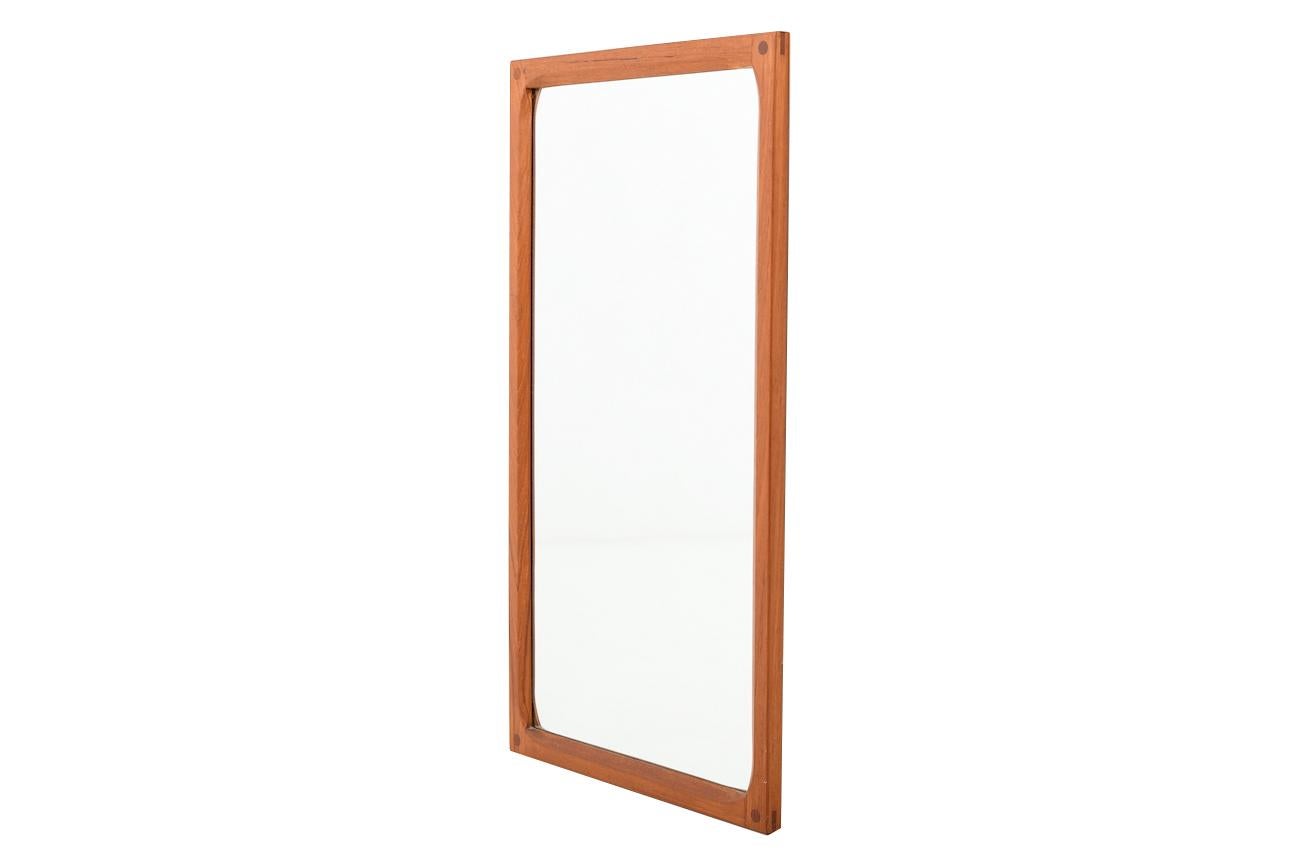 Scandinavian Modern Aksel Kjersgaard Teak Wooden Mirror For Sale