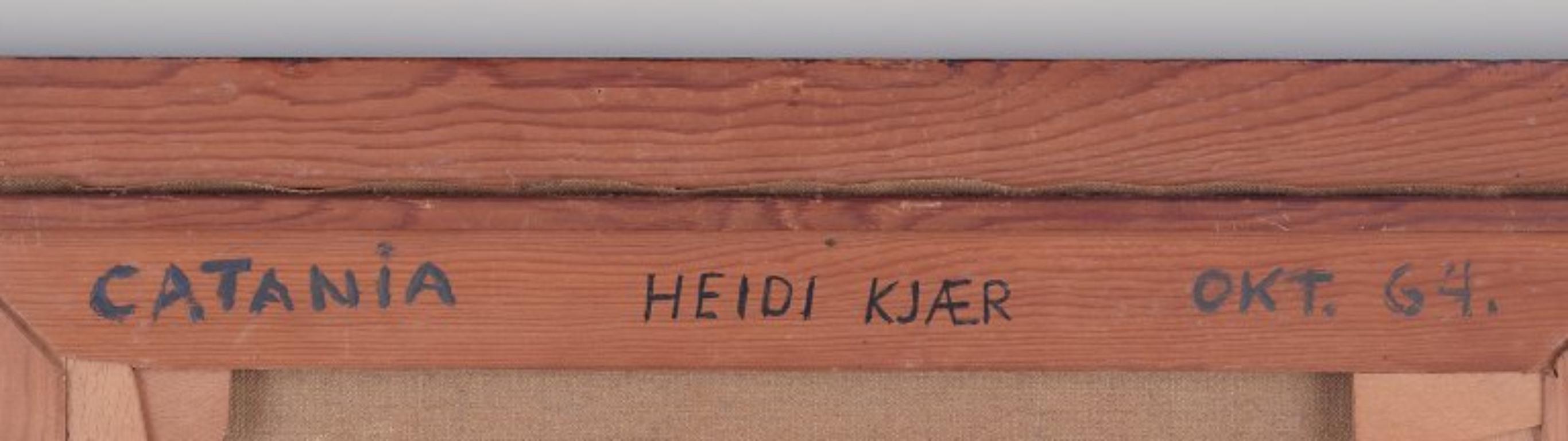 Aksel Møller, dänischer Künstler. Öl auf Leinwand. Marktszene mit Menschen. im Angebot 2