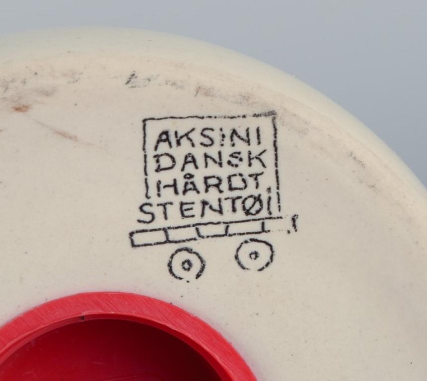 Aksel Sigvald Nielsen for Aksini, Denmark, Ceramic Salt and Pepper Shakers For Sale 2