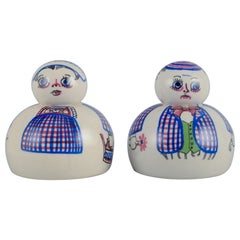 Aksel Sigvald Nielsen for Aksini, Denmark, Ceramic Salt and Pepper Shakers