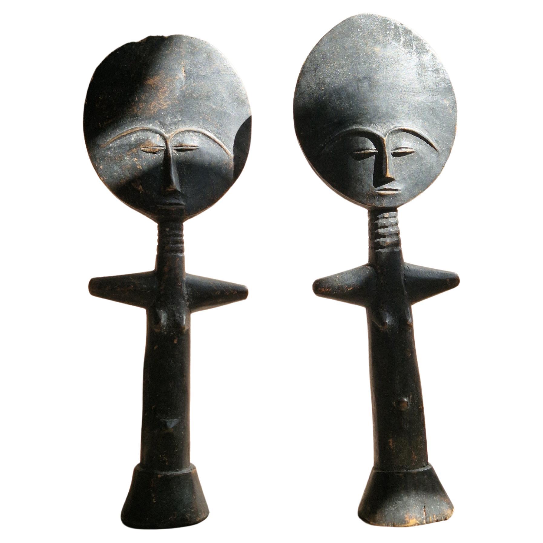 Akua´ba fertility dolls, Ashanit, Ghana. 20th century