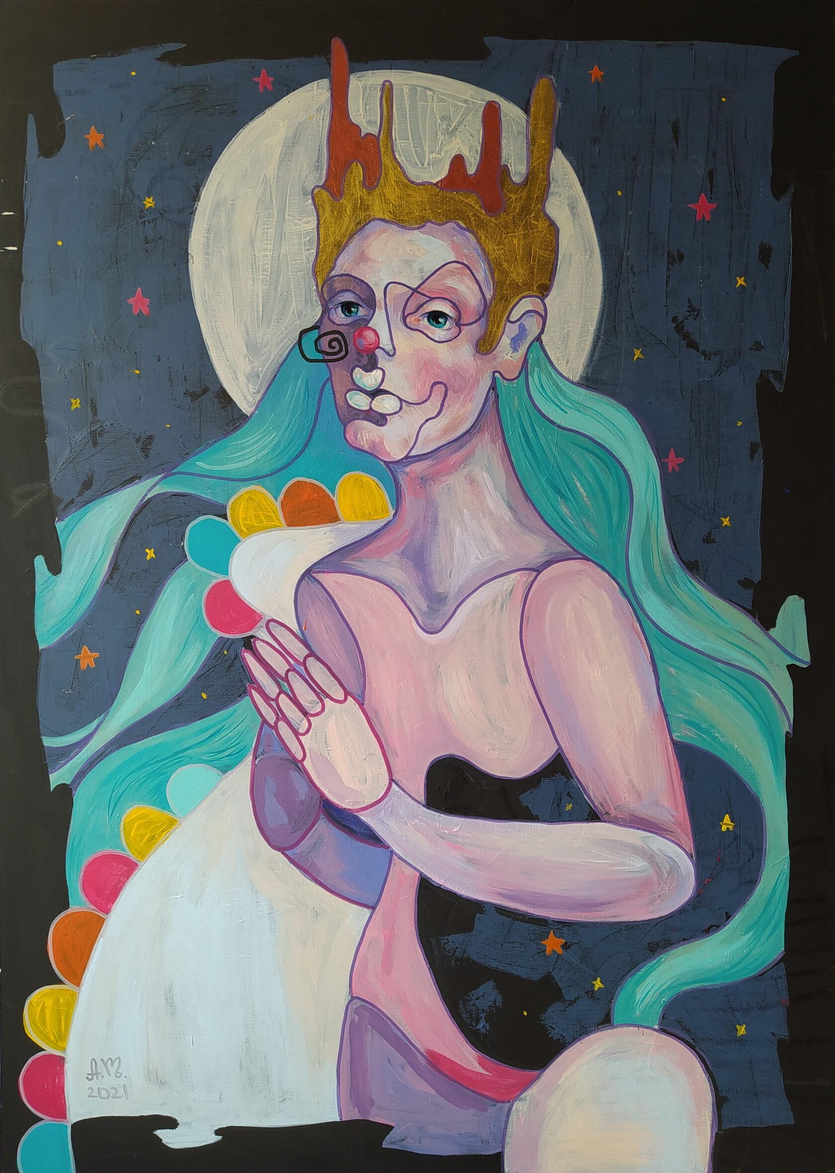 Leonard Dufresne Eve and Adam a Painting by Leonard Dufresne