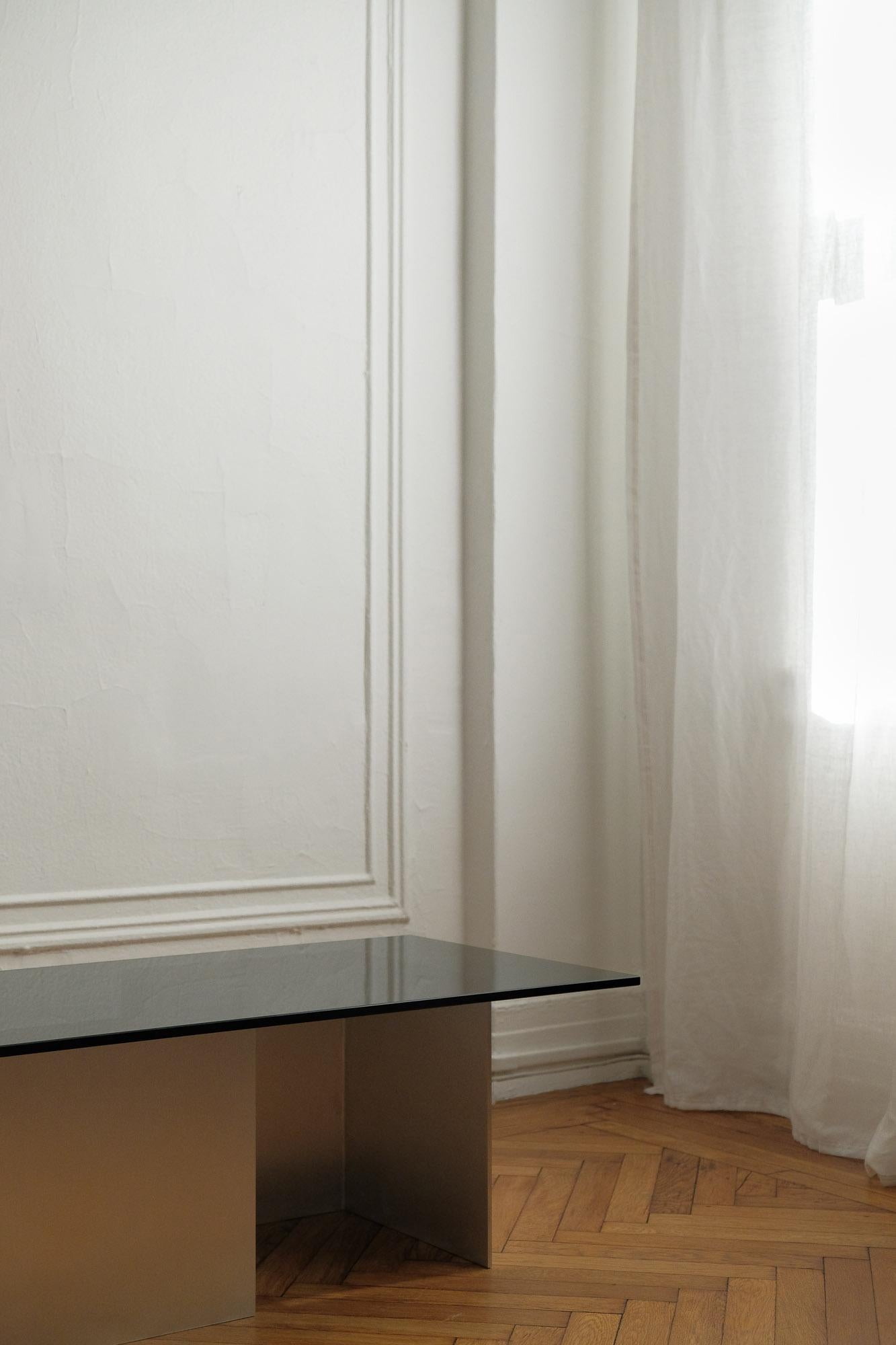 Aluminum AL-03 Coffee Table by Orlando Pippig For Sale