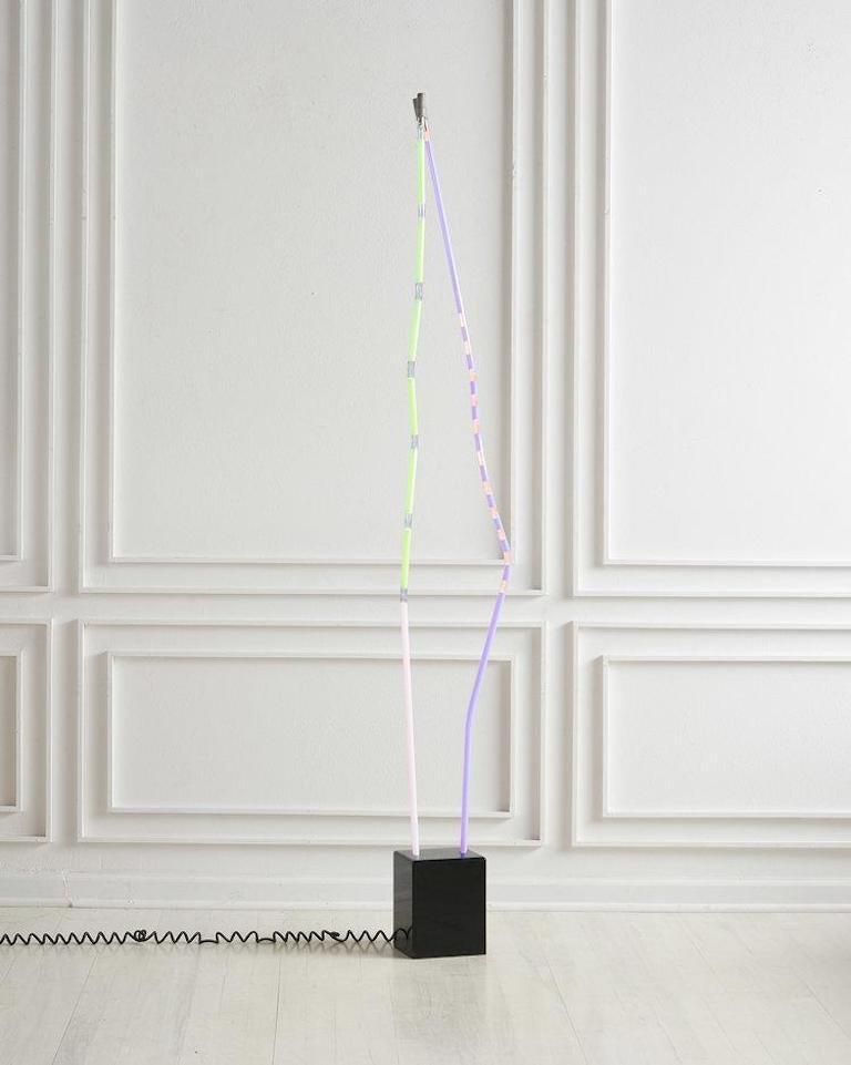 Modern Al Blankenshein Neon Rod Floor Lamp