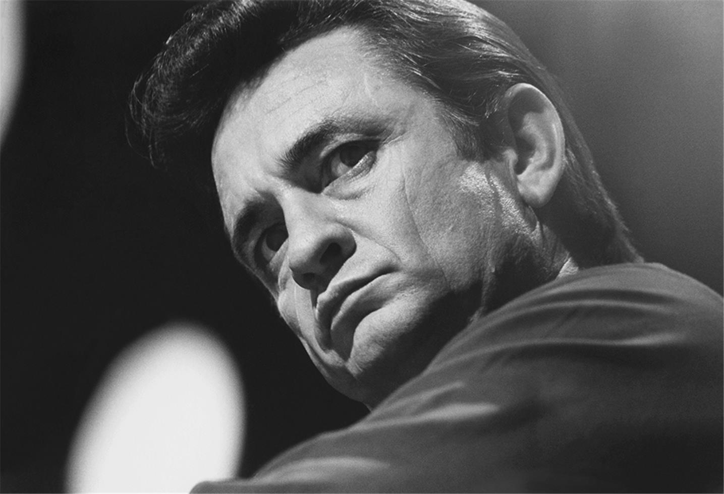 Al Clayton Black and White Photograph - Johnny Cash, Nashville, TN, 1969
