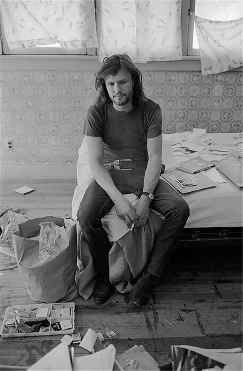 Al Clayton Black and White Photograph - Kris Kristofferson, "Sunday Morning Coming Down, " 1970