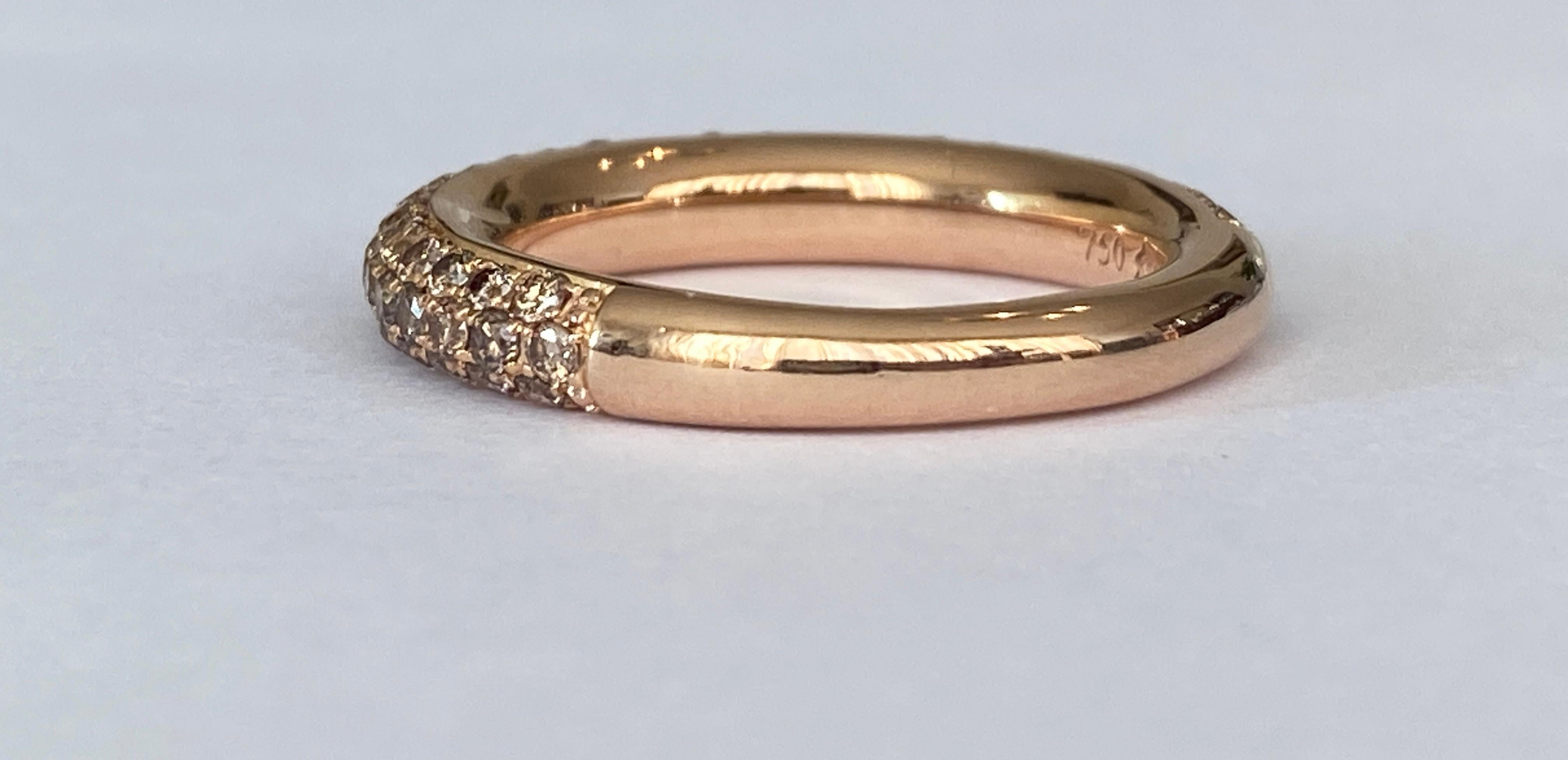 Al Coro 18 kt Roségold Diamantbandring Amori mit Diamanten 4