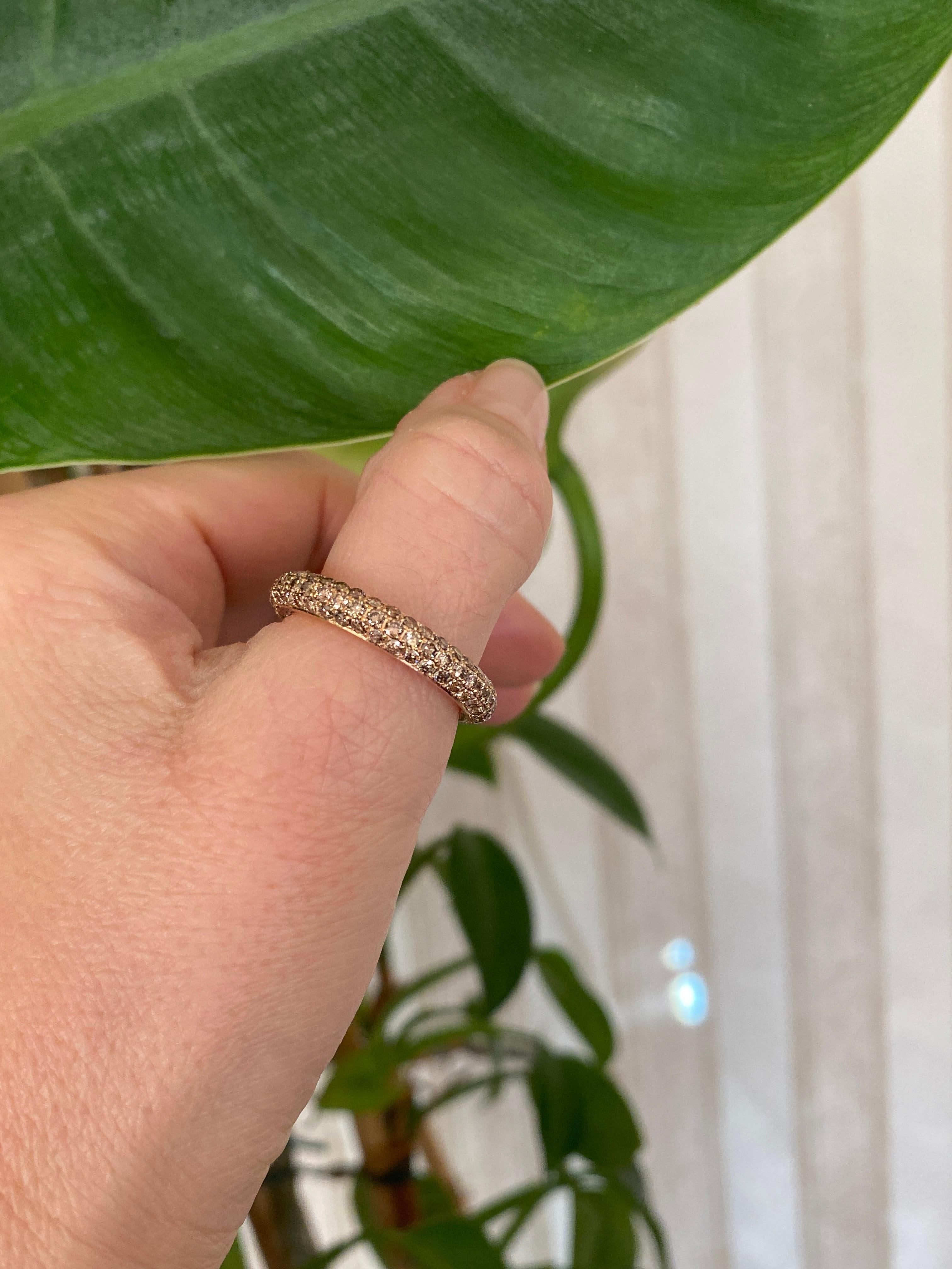 Al Coro 18 kt Roségold Diamantbandring Amori mit Diamanten 5