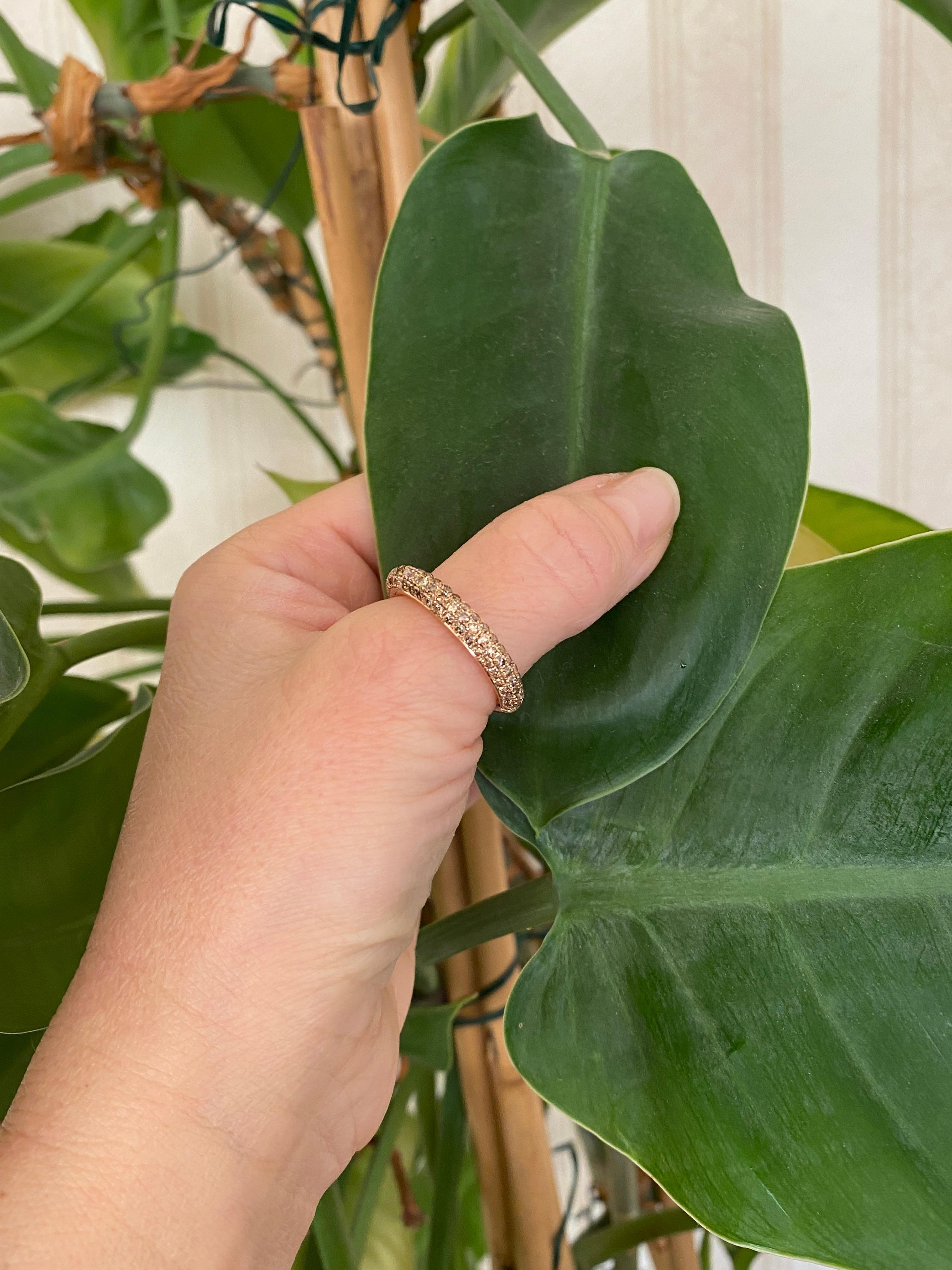 Al Coro 18 kt Roségold Diamantbandring Amori mit Diamanten 6