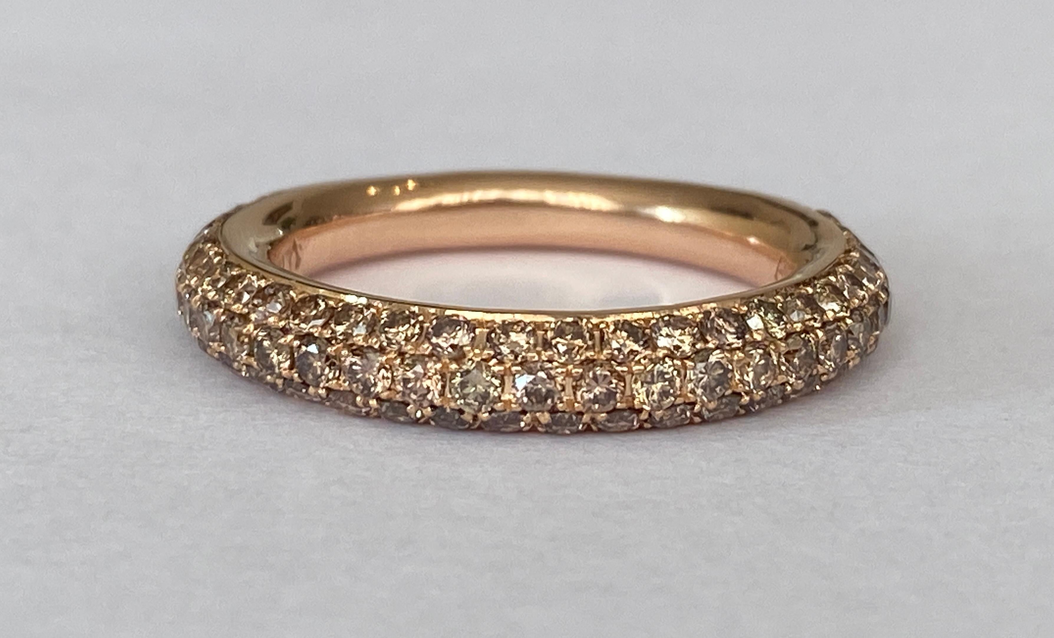 Al Coro 18 kt Roségold Diamantbandring Amori mit Diamanten (Zeitgenössisch)