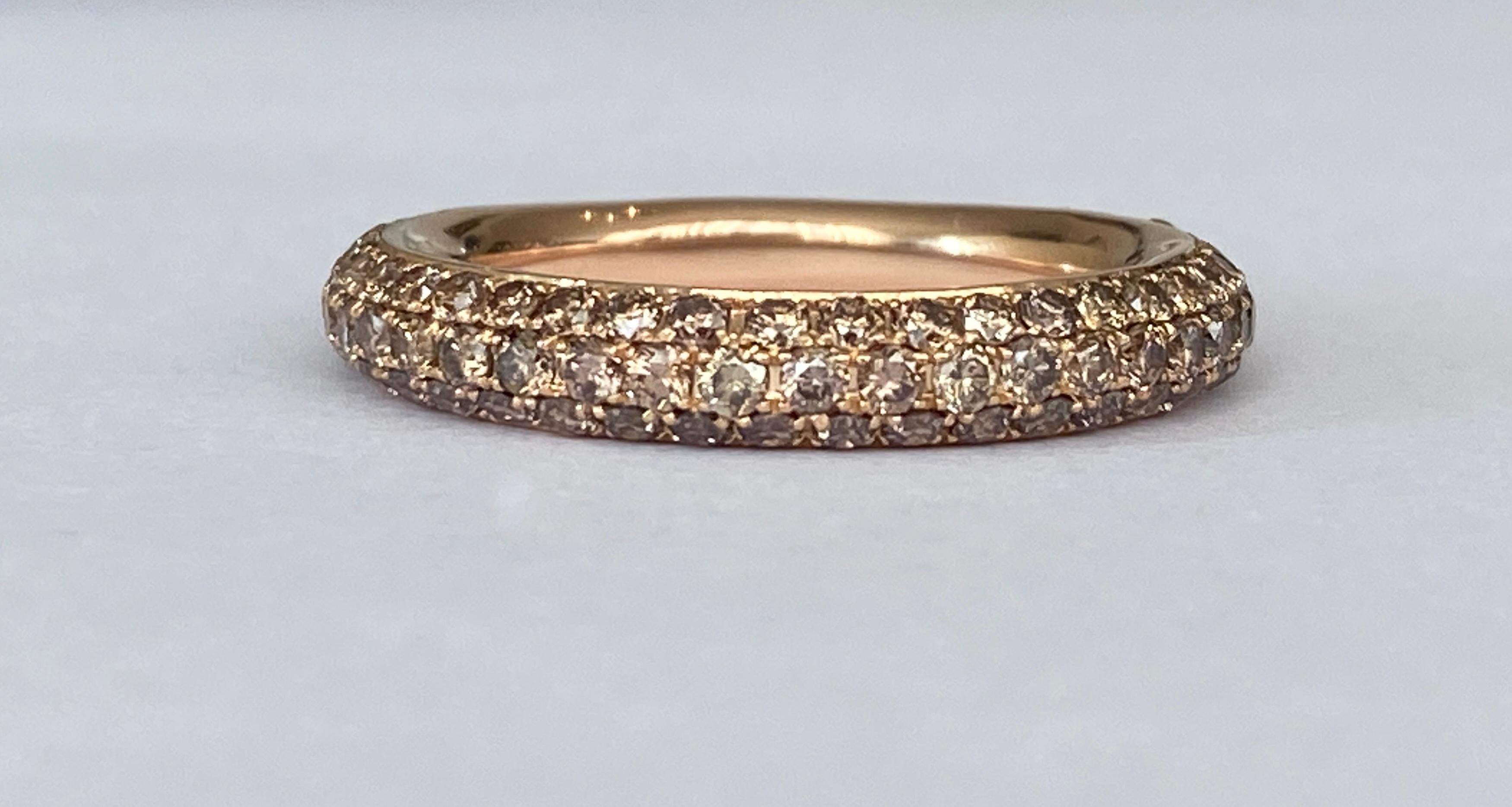 Al Coro 18 kt Roségold Diamantbandring Amori mit Diamanten im Zustand „Gut“ in AMSTERDAM, NL