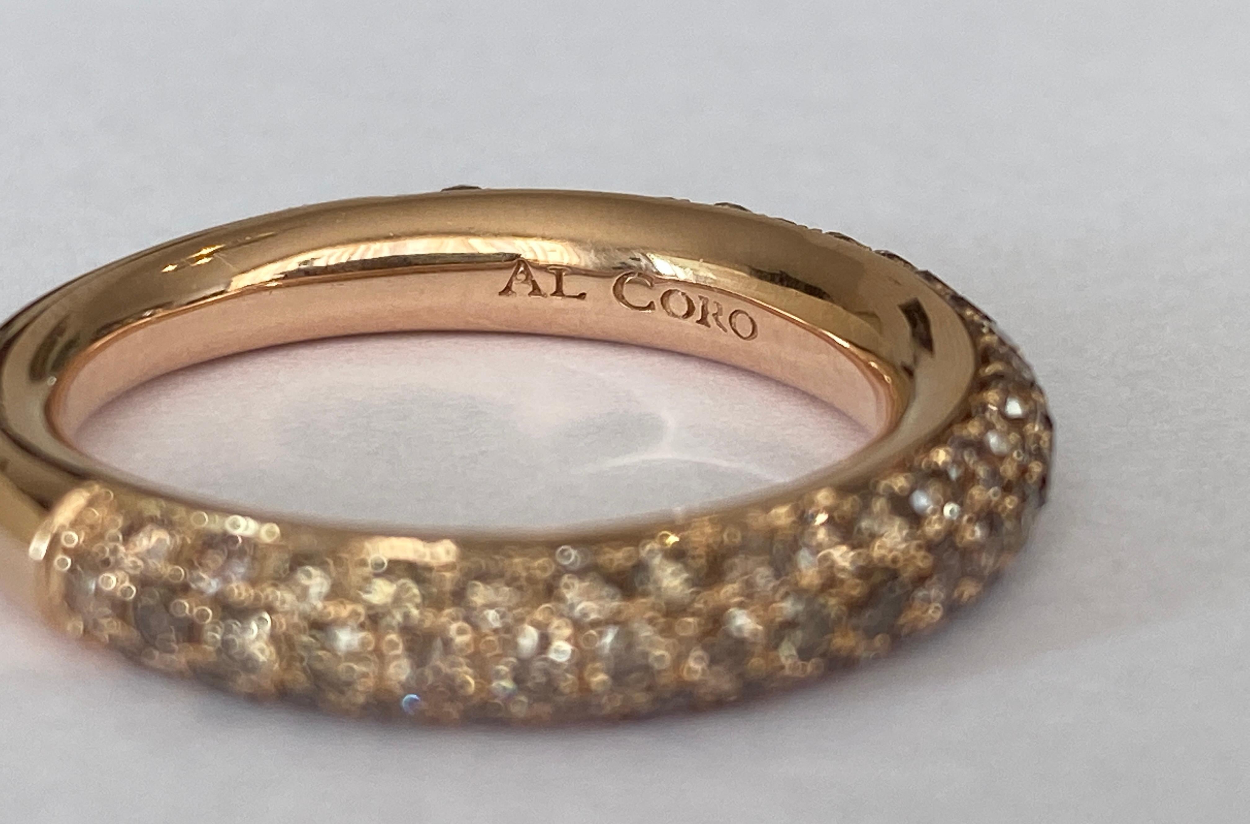 Al Coro 18 kt Roségold Diamantbandring Amori mit Diamanten 1