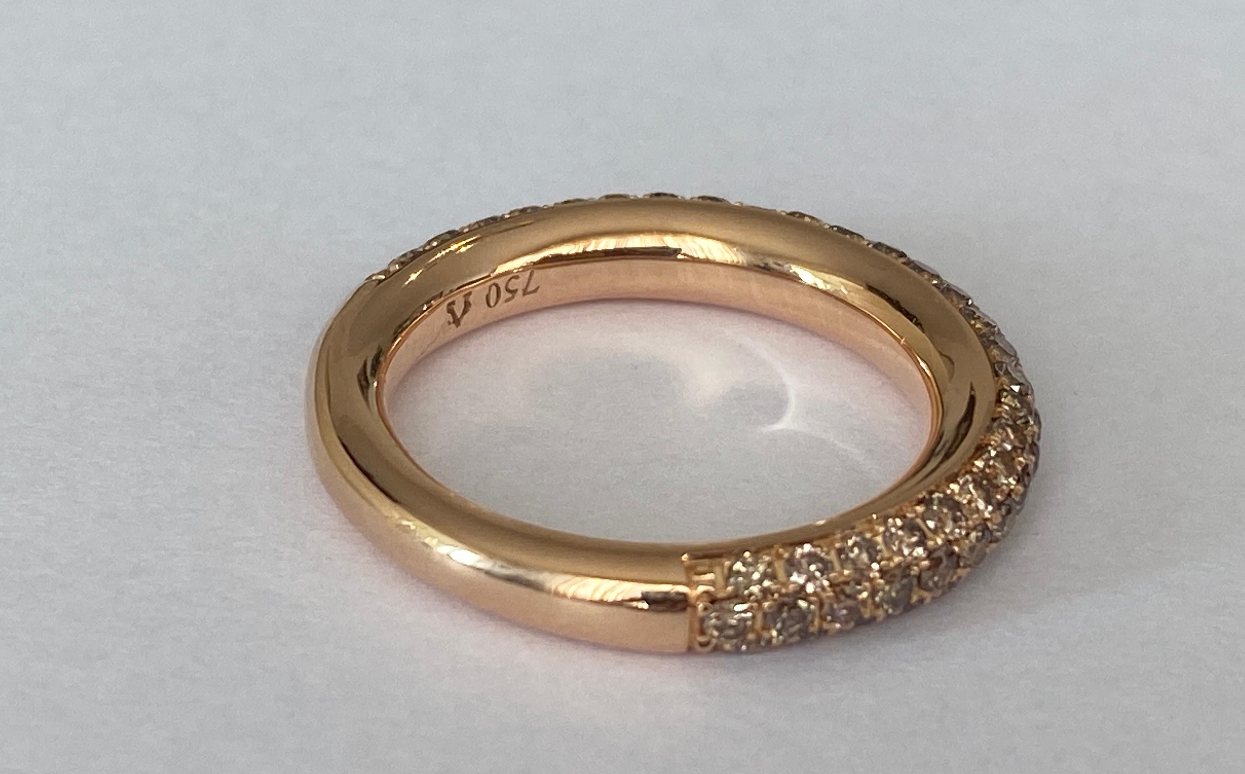 Al Coro 18 kt Roségold Diamantbandring Amori mit Diamanten 2