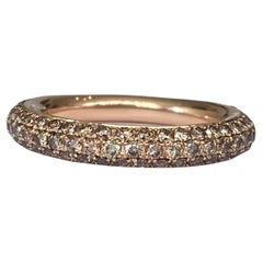Al Coro 18 kt Roségold Diamantbandring Amori mit Diamanten