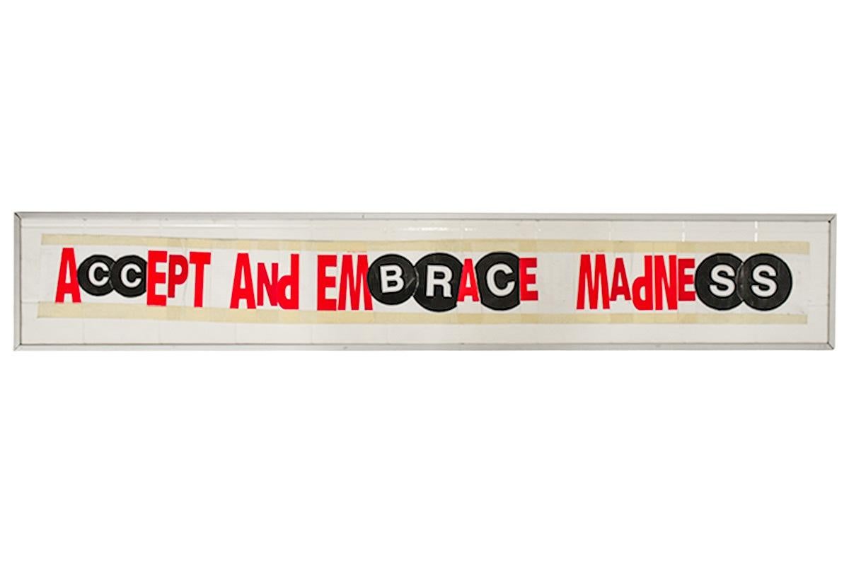 Accept and Embrace Madness/ SAMO(c) As a... (Double Sided Original Artwork)
