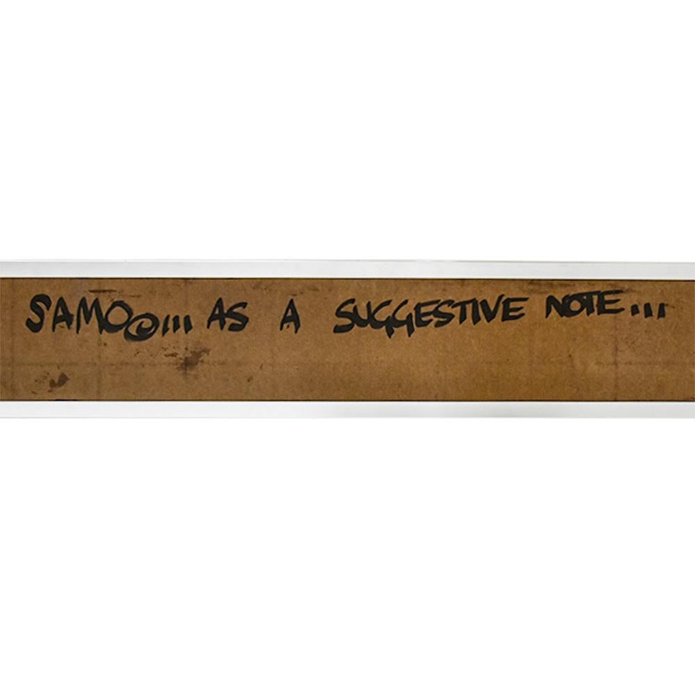 Accept and Embrace Madness/ SAMO(c) As a Suggestive Note (Original) - Contemporain Art par Al Diaz