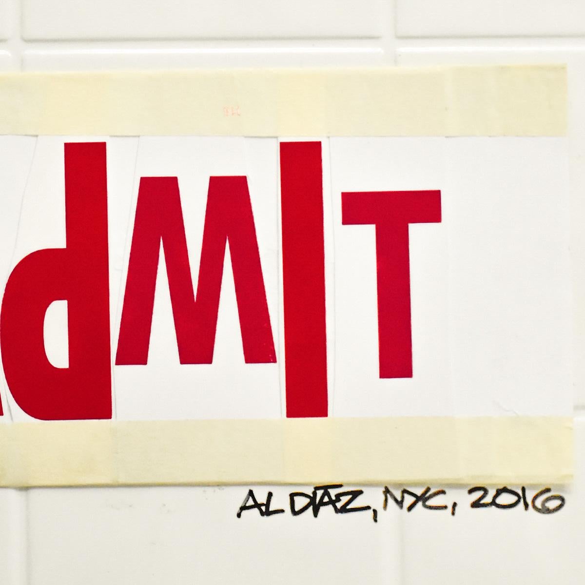 Far 2 Embarrassing 2 Admit/ SAMO(c) As an End... (Double Sided Original Artwork) For Sale 4