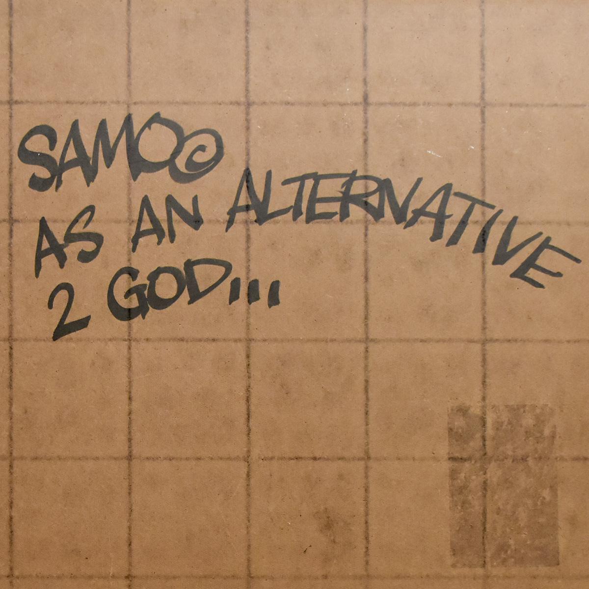 Erstaunliches doppelseitiges Original-Kunstwerk von Al Diaz.
Al Diaz ist auch dafür bekannt, dass er zusammen mit Jean Michel Basquiat die andere Hälfte des legendären SAMO©-Duos der 70er und 80er Jahre war.
Eine Seite hat Went to the Big City...