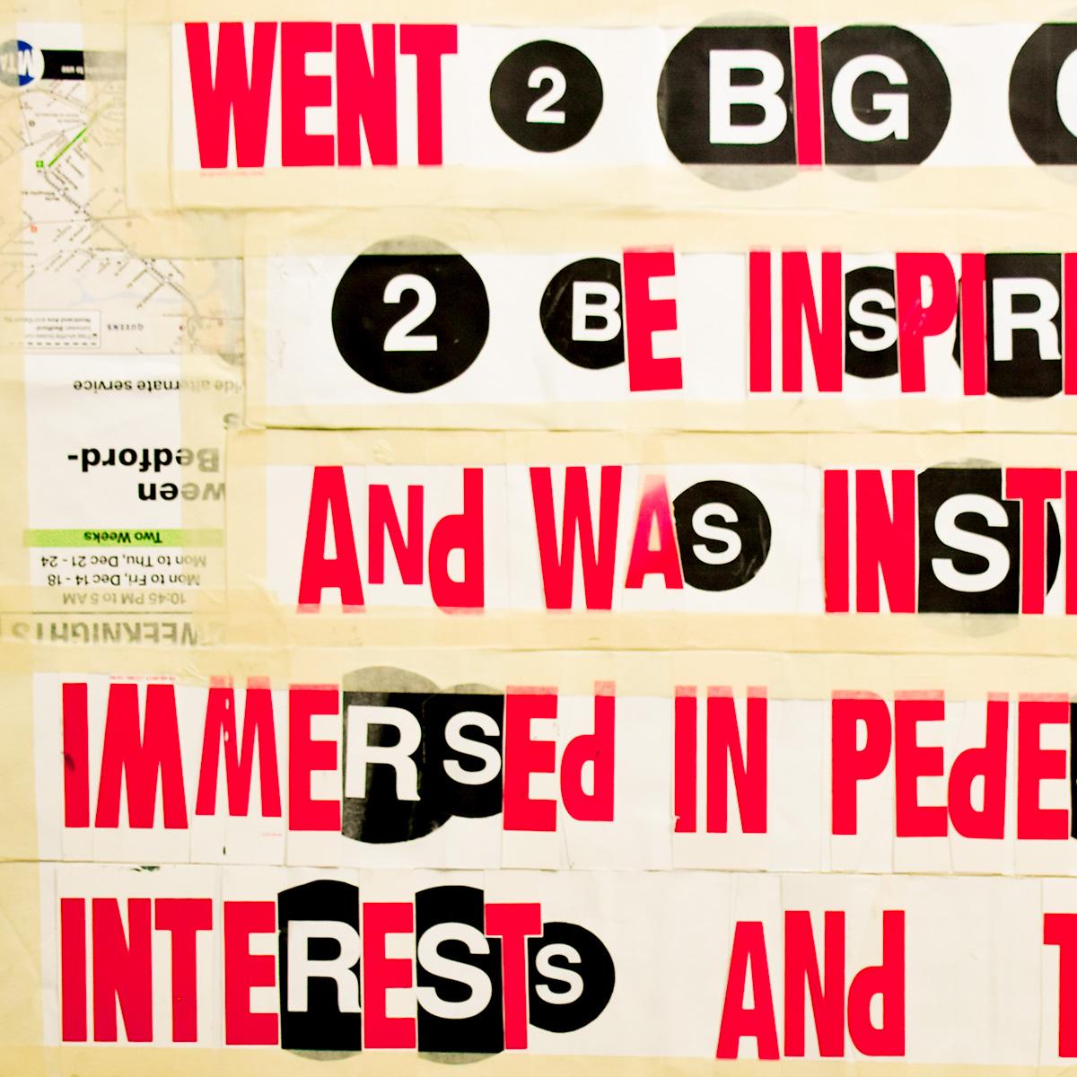 SAMO(c) As an Alternative... /Went 2 Big City...(Doppelseitiges Original Kunstwerk) im Angebot 1