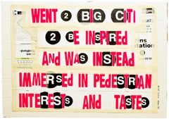 SAMO(c) Comme alternative... /Went 2 Big City...(œuvre d'art originale recto-verso)