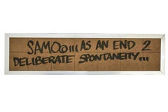 SAMO(c) As an End to.../ We Await a New Time (Double Sided Original Artwork)