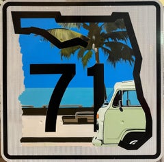 Sign 71, Painting, Oil on Metal